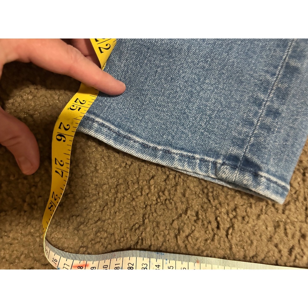 Mother The Tomcat Layover High Rise Straight Leg Jeans Blue Denim Size 26 - Picture 10 of 12